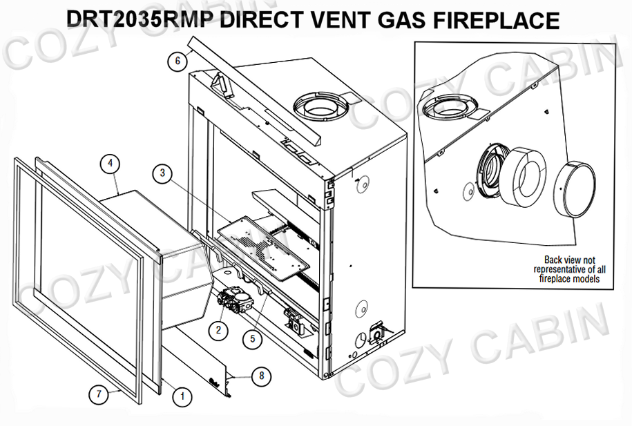 DIRECT VENT GAS FIREPLACE (DRT2035RMP) #DRT2035RMP